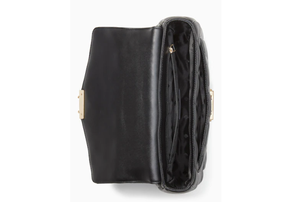 Kate Spade Carey Medium Flap Shoulder Bag – Black