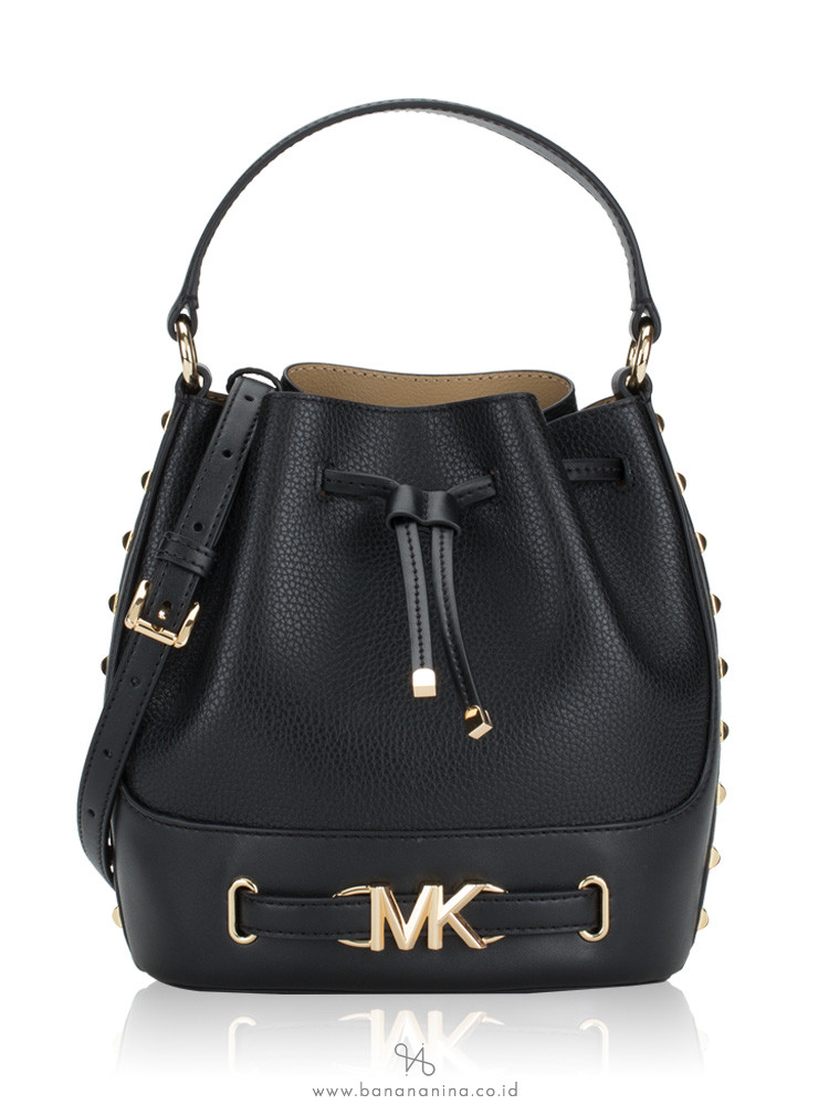 Michael Kors 35S3G6RM2T Reed Medium Studded Pebbled Leather Bucket