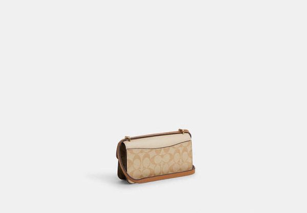 Morgan Crossbody In Blocked Signature Canvas - Amaboxly