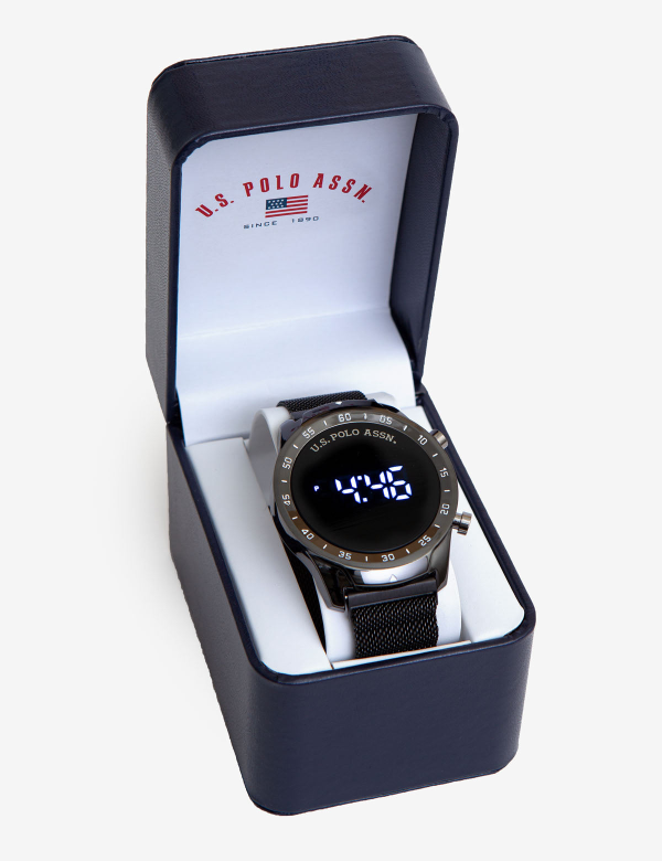 MEN'S LED MESH STRAP WATCH - BLACK (Ready Stock Malaysia) - Image 2