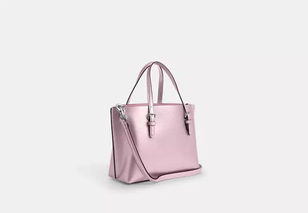 Mollie Tote Bag 25 - Silver/Metallic Pink (Ready Stock US) - Image 2