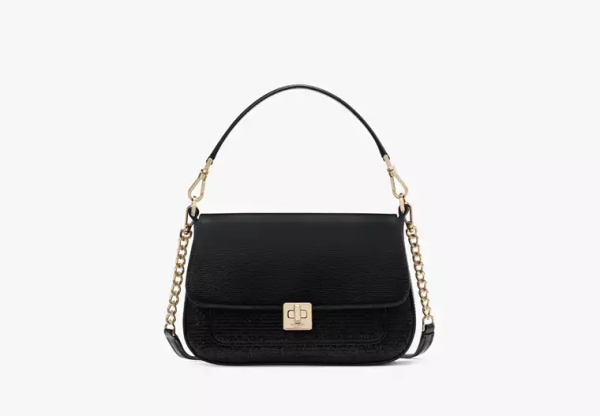 Phoebe Glitter Small Flap Crossbody - Black Multi (Ready US)