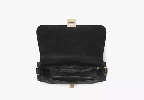 Phoebe Glitter Small Flap Crossbody - Black Multi (Ready US) - Image 3