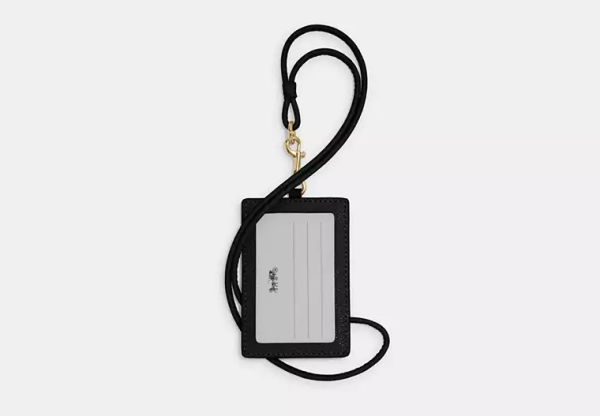 Coach ID Lanyard Brass/Black back - 57311 IMBLK
