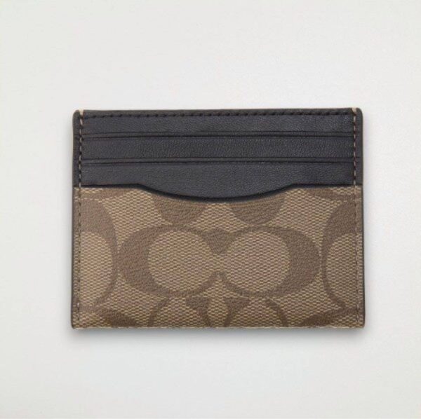 Slim Id Card Case In Signature Canvas