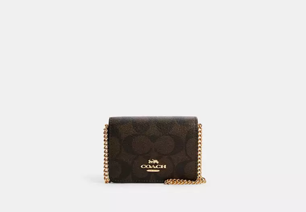 Mini Wallet On A Chain In Signature Canvas