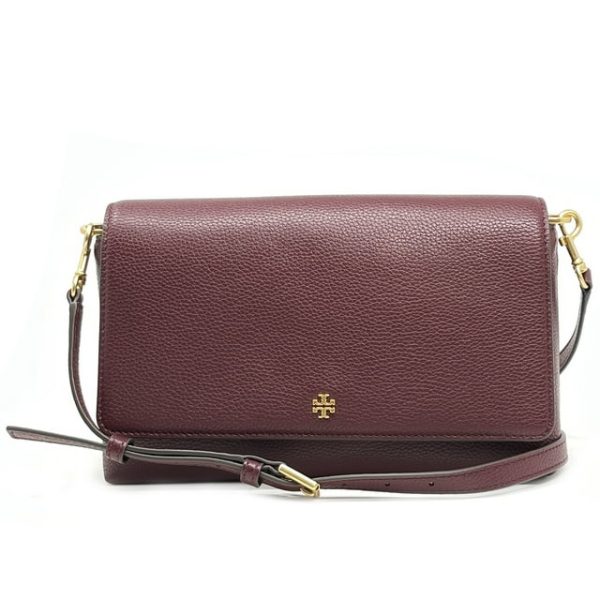 Blake Flap Pebbled Leather Crossbody Bag