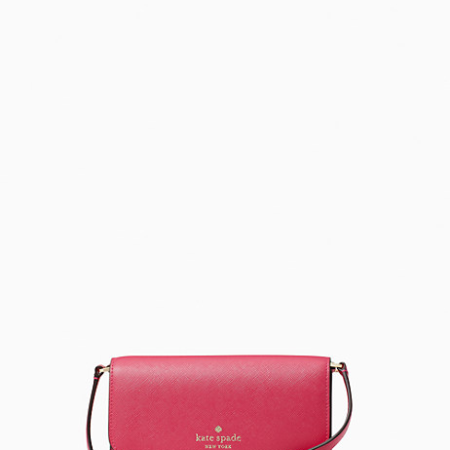 Brynn Small Flap Crossbody Pink Ruby