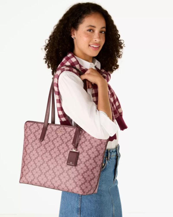 Kate Spade Signature Spade Flower Large Tote Grenache Multi - Ready Stock Malaysia - Image 2