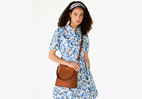 Kate Spade Lena Bucket Bag Warm Gingerbread - Ready Stock Malaysia - Image 2