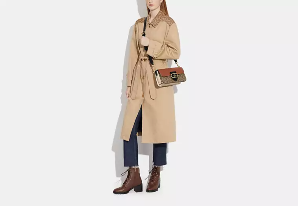 Morgan Shoulder Bag In Colorblock Signature Canvas
