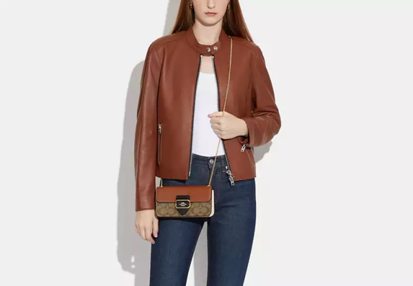 Morgan Crossbody In Colorblock Signautre Canvas