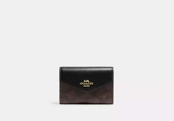 Flap Card Case In Signature Canvas