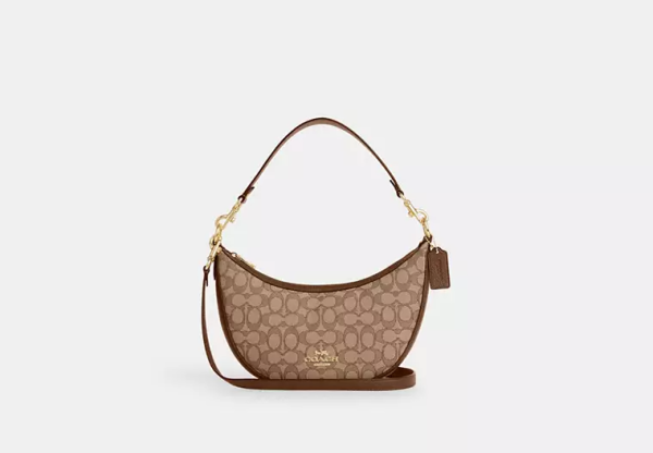 Aria Shoulder Bag In Signature Jacquard