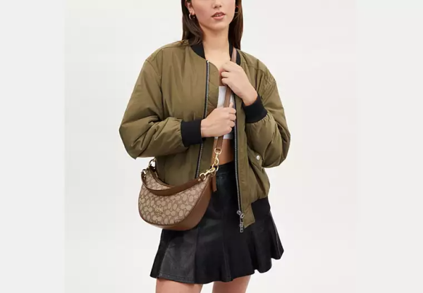 Aria Shoulder Bag In Signature Jacquard