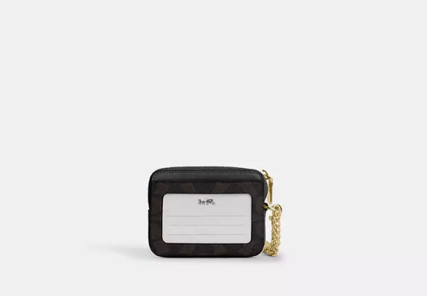 Zip Card Case In Signature Canvas
