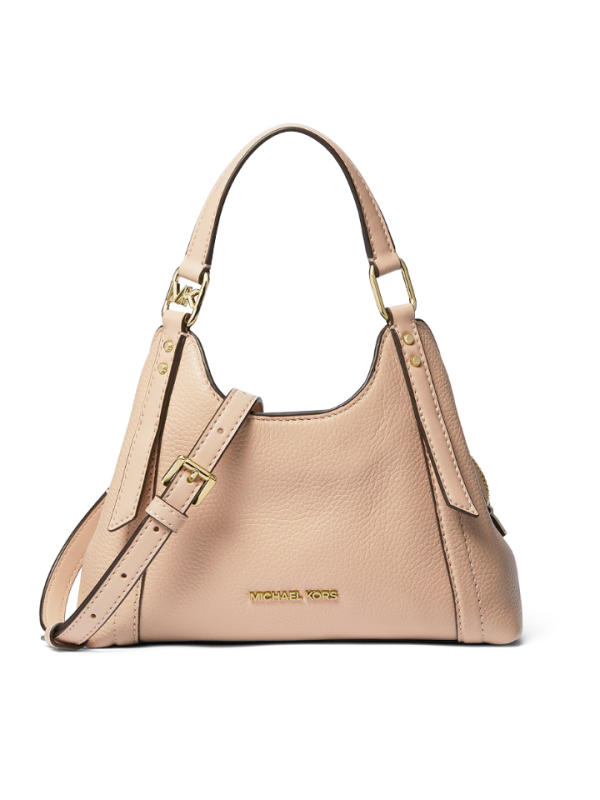 Michael Kors Arlo Small Pebbled Leather Crossbody Bag Blush Beige - Ready Stock Malaysia