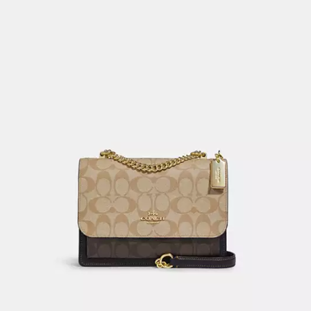 Klare Crossbody Bag In Blocked Signature Canvas