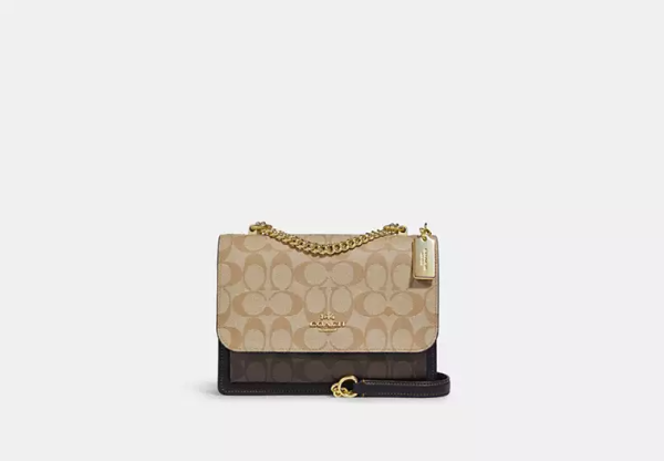 Klare Crossbody Bag In Blocked Signature Canvas