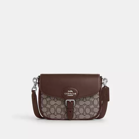 Amelia Saddle Bag In Signature Jacquard