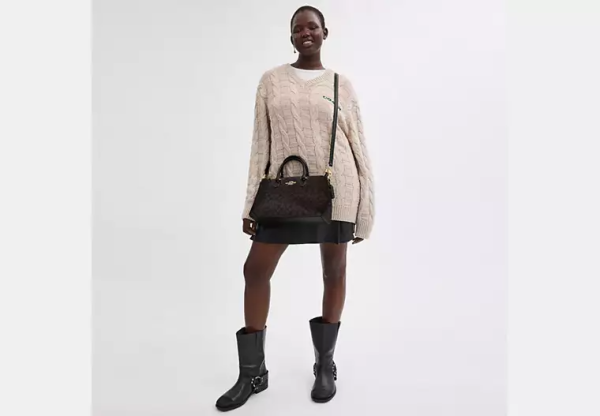 Georgia Satchel Bag In Signature Canvas