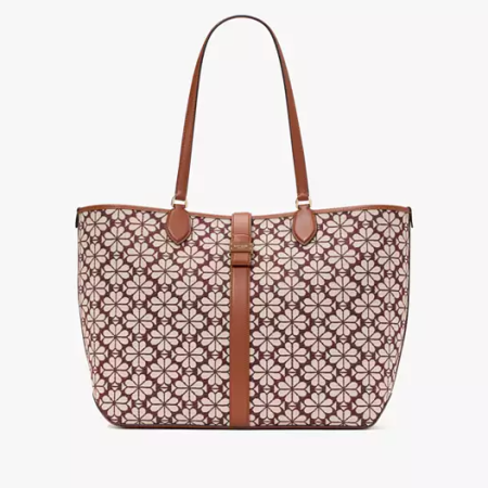 Spade Flower Jacquard Large Open Tote