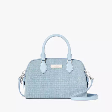 Madison Studded Denim Small Dolly Duffle