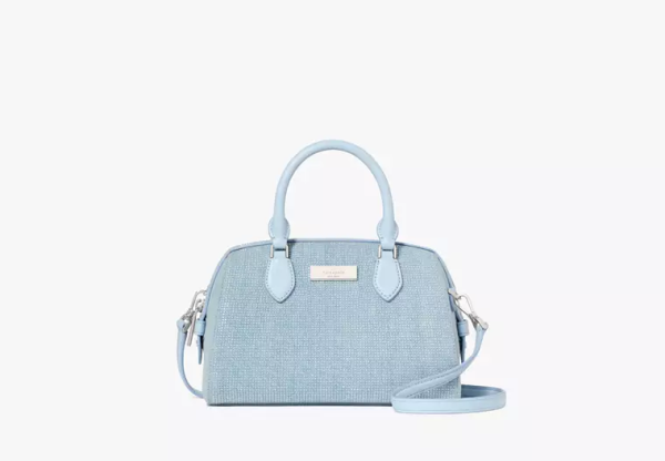 Madison Studded Denim Small Dolly Duffle