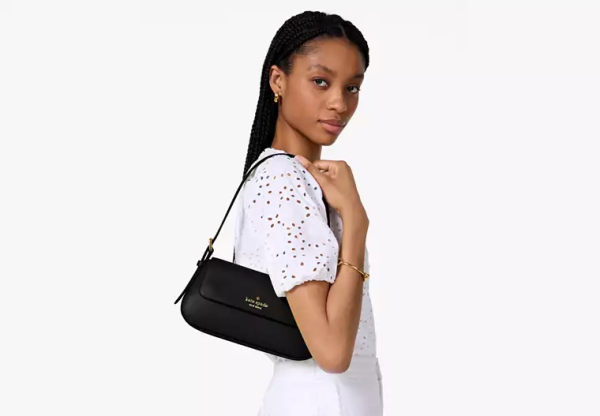 Madison Saffiano Leather Small Flap Shoulder Bag