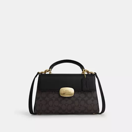 Eliza Top Handle Bag In Signature Canvas
