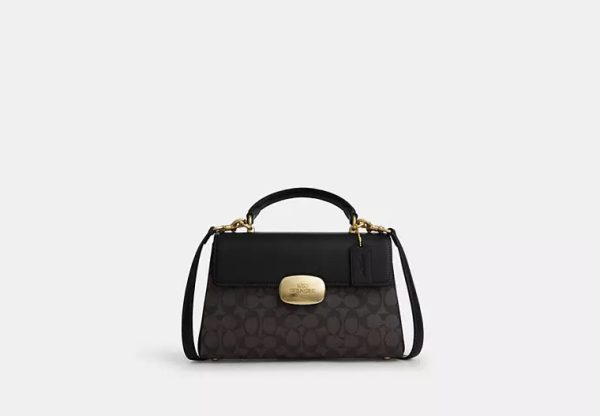 Eliza Top Handle Bag In Signature Canvas