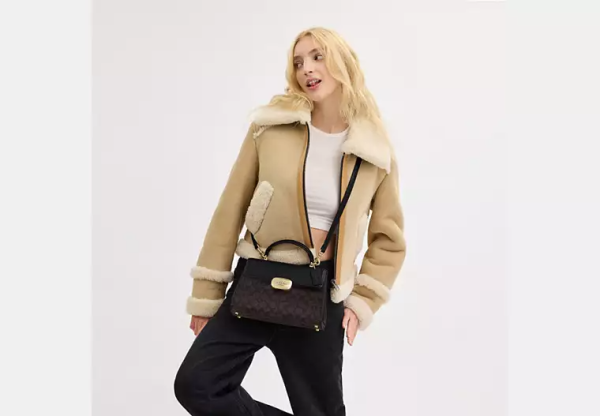Eliza Top Handle Bag In Signature Canvas