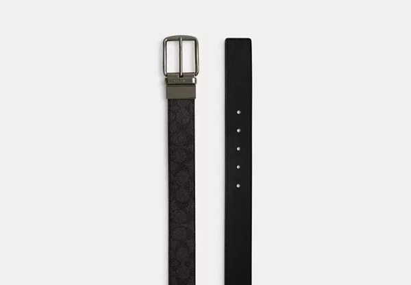 Harness Buckle Cut To Size Reversible Belt, 38 Mm
