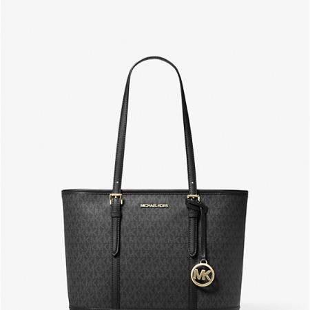 Jet Set Travel Small Logo Top-Zip Tote Bag
