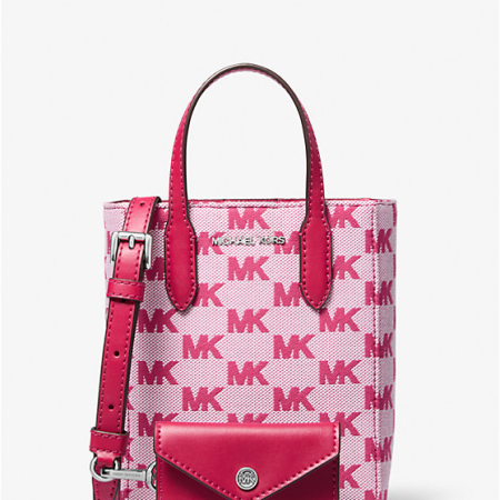 Vincent Extra-Small Logo Jacquard Convertible Tote Bag With Card Case