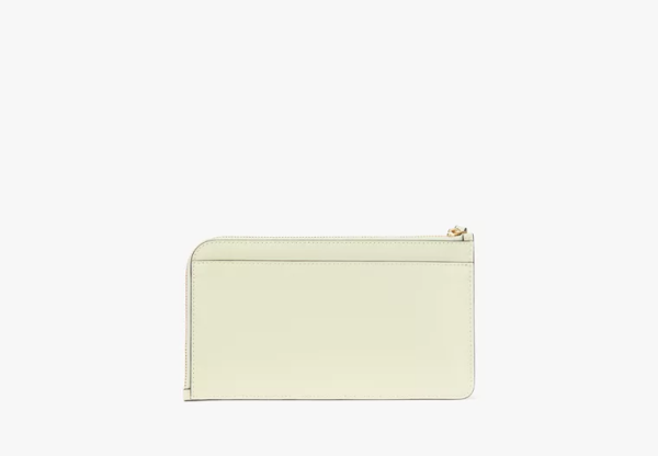 Lucy Floral Applique Medium L-zip Wristlet
