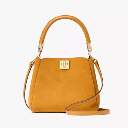 Phoebe Suede Small Top Handle Satchel