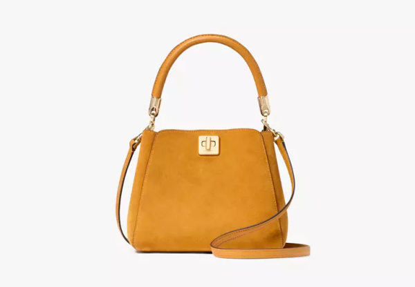 Phoebe Suede Small Top Handle Satchel