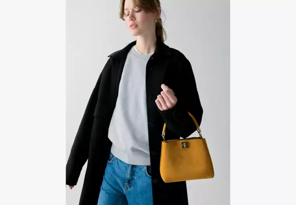 Kate Spade Phoebe Suede Small Top Handle Satchel Squash Blossom - Image 2