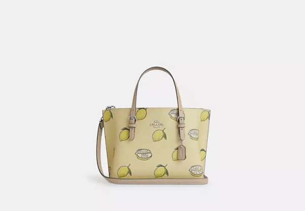 Mollie Tote Bag 25 With Lemon Print