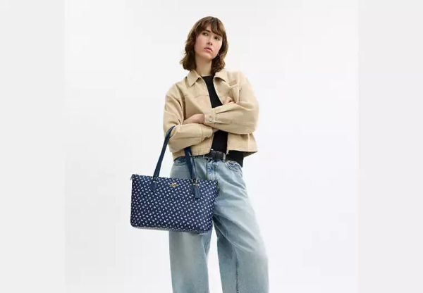 Gallery Tote Bag With Floral Print