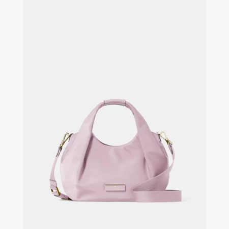 Kate Spade Carter Nylon Small Pleated Crossbody Lavender Smoke - Ready Stock Malaysia