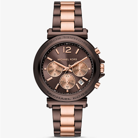 Oversized Maren Two-Tone Watch