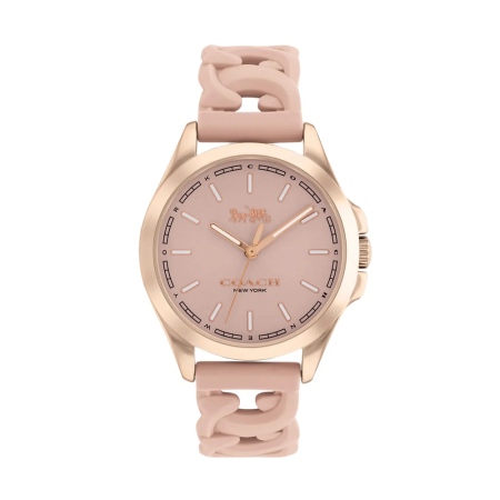 Coach Women's Libby Watch Rubber Pink Blush