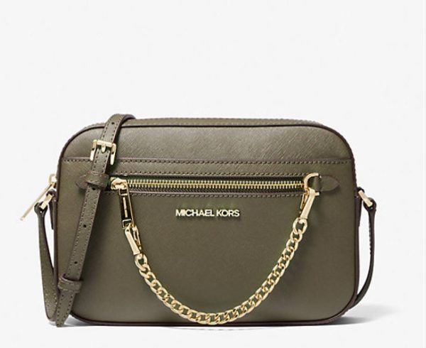 Jet Set Large Saffiano Leather Crossbody Bag