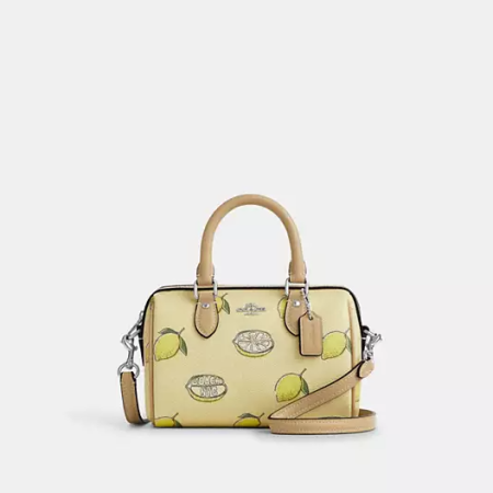 Mini Rowan Crossbody Bag With Lemon Print