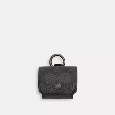 Large Wireless Earbud Case In Signature Canvas