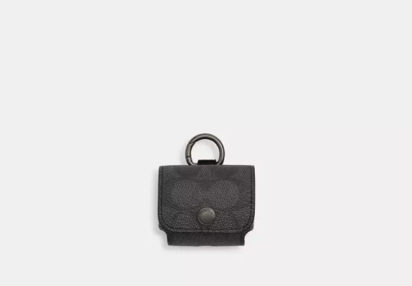 Large Wireless Earbud Case In Signature Canvas