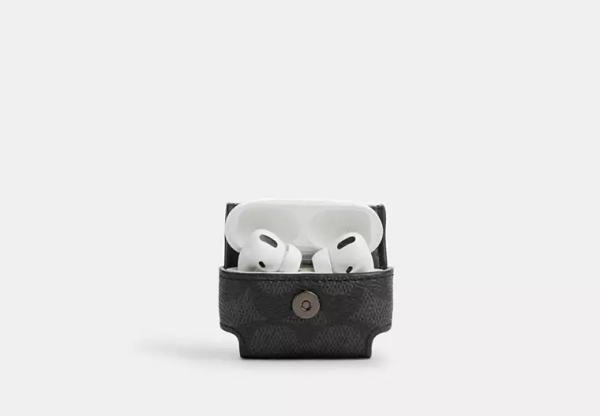 Large Wireless Earbud Case In Signature Canvas