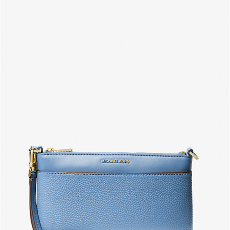 Jet Set Medium Pebbled Leather Wristlet